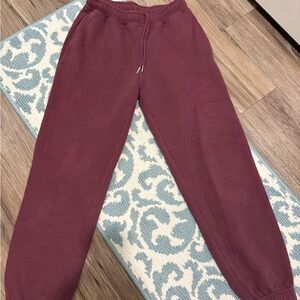 Abercrombie & Fitch Kids Burgundy Joggers